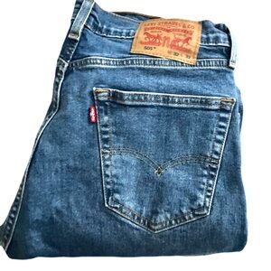 Levi's Men's 505 Straight Leg Regular Fit Blue Jeans